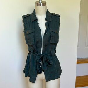 Design Lab army green jacket/vest